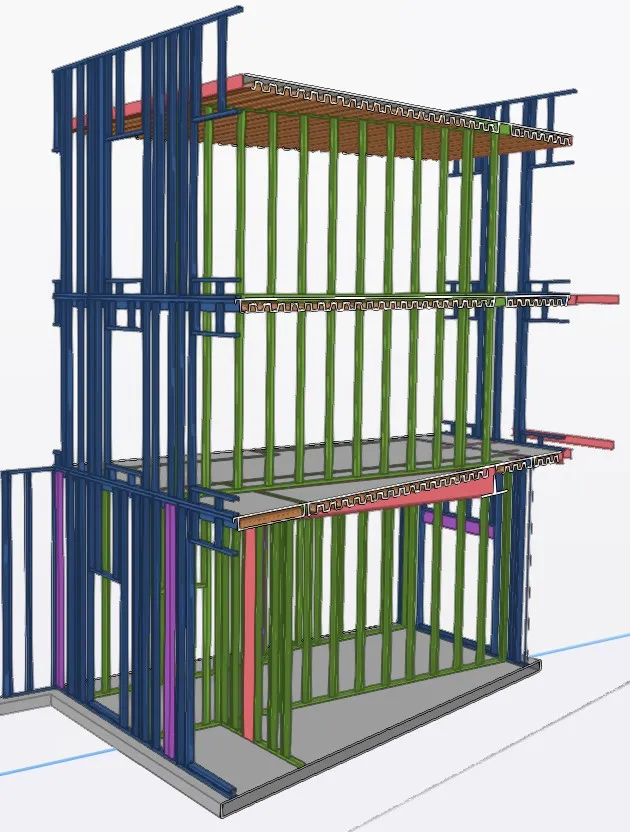 low-gauge-steel-frame-3D-design-drawing